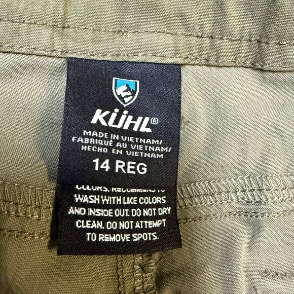 KÜHL Splash Roll-Up Pants Women’s 14 Reg Green Camo Hiking Cargo NWT - Picture 6 of 11
